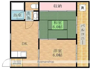 マンション加藤【1階】の間取り