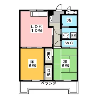 グランデージ稲荷【1階】の間取り