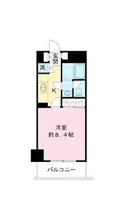 コーポ芝公園【6階】の間取り