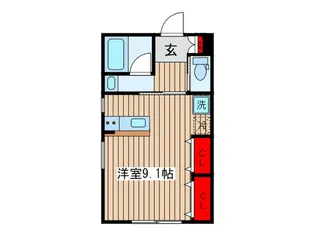 メゾンRUI【1階】の間取り