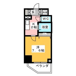 レジディア大島【4階】の間取り