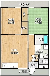 HOKUYOヴィレッジ【2階】の間取り