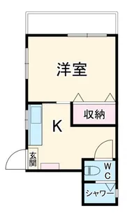西海岸コーポ【1階】の間取り