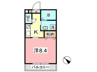 サンヴィッラ瑠璃【1階】の間取り