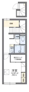 レオパレス富士吉田【2階】の間取り