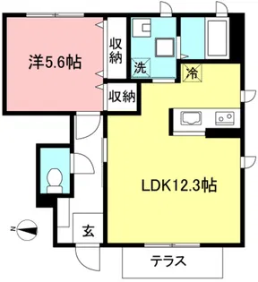 クワトロ W【1階】の間取り
