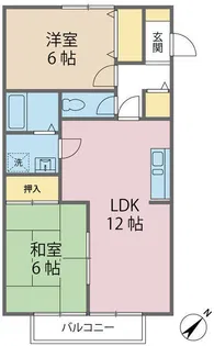 DWELL AZUSAII【1階】の間取り