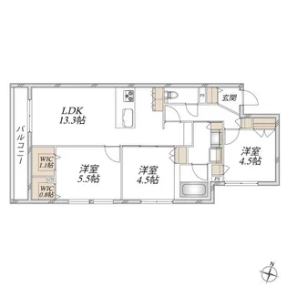 シュヴァルツベルク【4階】の間取り