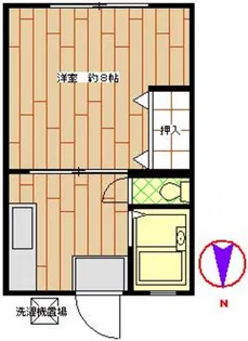 ロイヤルハイツII【1階】の間取り
