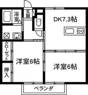 シャレーリーバイス【1階】の間取り