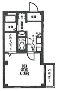 舞ハイツ【3階】の間取り