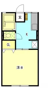 静岡県下田市中【アパート】の間取り