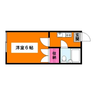 東京都目黒区目黒3【アパート】の間取り