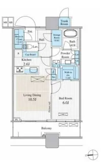 パークシティ大崎 ザ・タワー【8階】の間取り