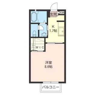 サンライズK【1階】の間取り