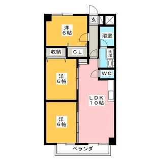 グレースガーデンK【3階】の間取り