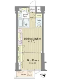 神楽坂南町ハウス【5階】の間取り