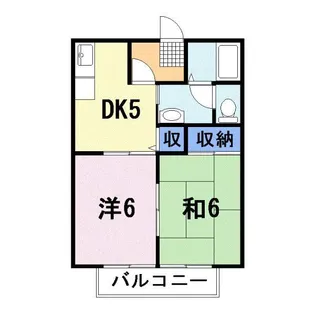 メゾン・リバーII【2階】の間取り