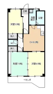 ファミーユマルエ【4階】の間取り
