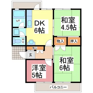 前田第一コーポ【2階】の間取り