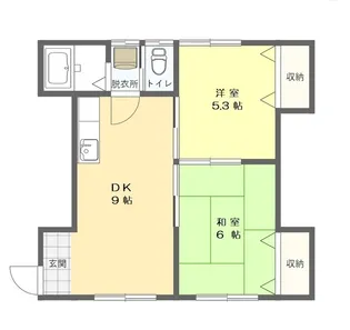 メゾンフルール【1階】の間取り