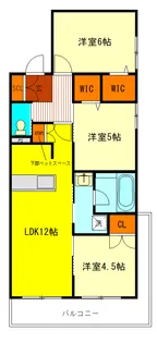 クラッシーコート国立【3階】の間取り