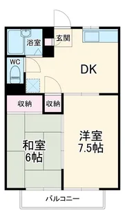 2DKの間取り画像