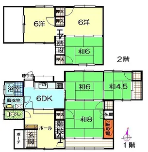 広島県広島市安芸区中野東2【一戸建】の間取り