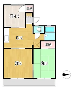 パークサイド日立【2階】の間取り