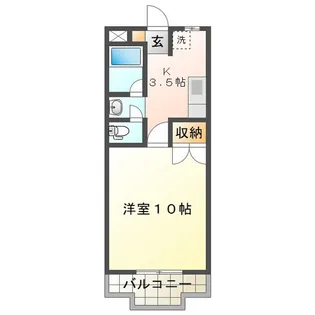 エクセレント栗真【2階】の間取り