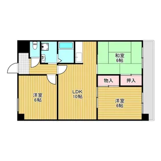 大阪府豊中市少路2【マンション】の間取り