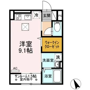 新潟県上越市栄町1【アパート】の間取り