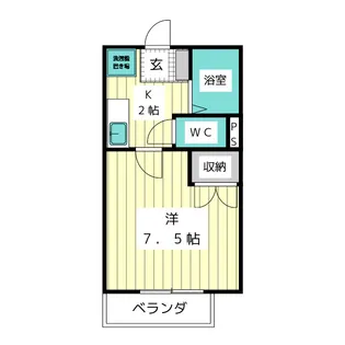 ブラン南山【1階】の間取り