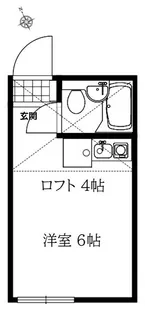 ユナイト小田ミカーサ【1階】の間取り