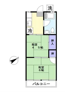 大原マンション【4階】の間取り