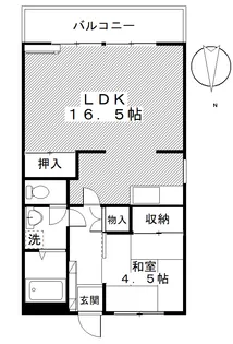 パークサイド篠崎【4階】の間取り
