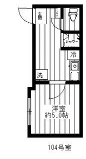 Glassy横浜【2階】の間取り