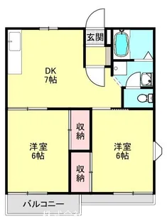 東京都東大和市芋窪6【アパート】の間取り