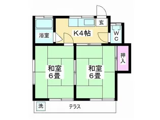 小川荘【1階】の間取り