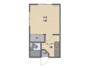 コーポハイブリッジ(2)【1階】の間取り