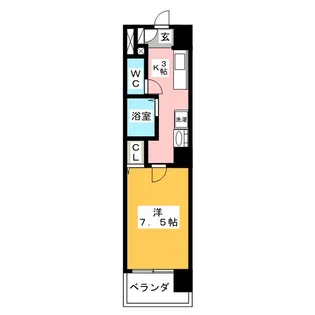 リアライズ岐阜駅前【6階】の間取り