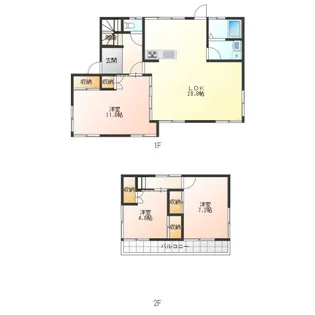 静岡県藤枝市藤岡4【一戸建】の間取り