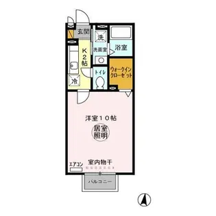 ロイヤルハイネス・クィーン【2階】の間取り