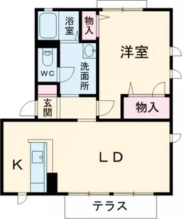 ベル・グラース【1階】の間取り