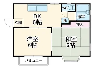 ビュークレスト【2階】の間取り
