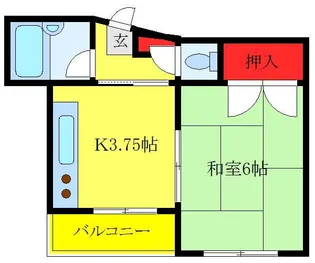 東京都荒川区荒川6【マンション】の間取り