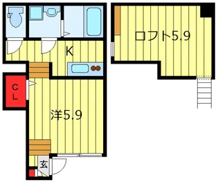 レモングラス弐番館【1階】の間取り