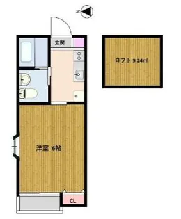 ルーブル六番館【1階】の間取り