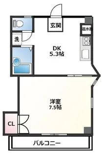 コーポラス三穂【4階】の間取り