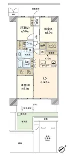 サングランデ津田沼【1階】の間取り
